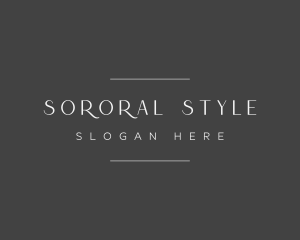 Elegant Style Wordmark logo design