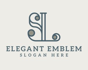 Elegant Letter SL  Monogram logo