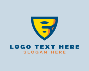 Playful Cartoon Shield logo