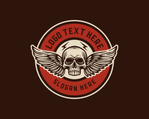 Rock Band Skull Wing logo