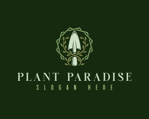 Plant Gardening Trowel logo design