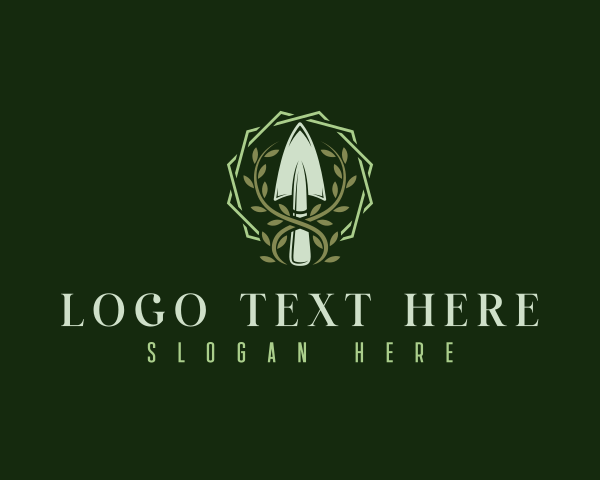 Garden Trowel logo example 3