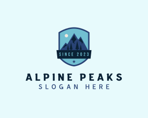 Alpine Mountain Trekking logo design