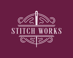 Embroidery Stitching Tailoring logo design