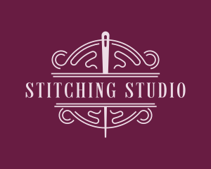 Embroidery Stitching Tailoring logo design