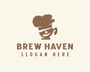 Brown Cafe Restaurant logo design