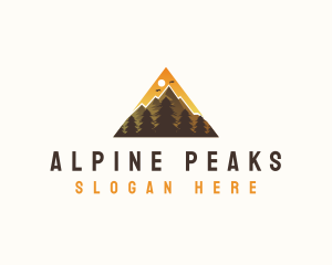 Mountain Peak Triangle logo design