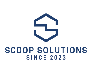 Blue Crooked S logo design