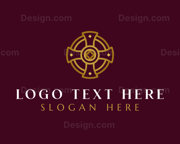 Religious Christian Cross Logo