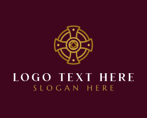 Religious Christian Cross logo