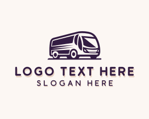 Shuttle Bus Transportation Vehicle logo