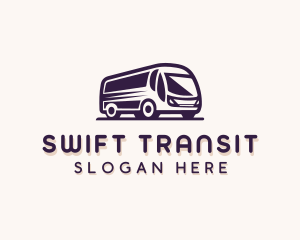 Shuttle Bus Transportation Vehicle logo design