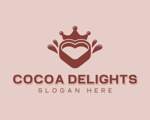 Chocolate Heart Crown logo