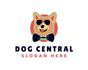 Cool Puppy Bow Tie logo design