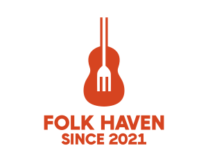 Music Guitar Food Fork logo