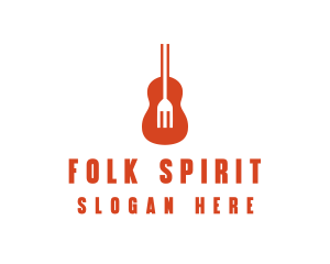 Music Guitar Food Fork logo