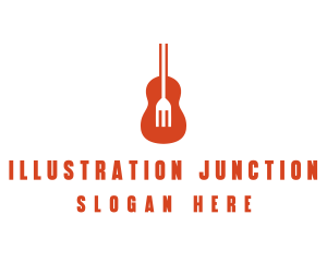 Music Guitar Food Fork logo