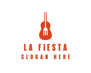 Music Guitar Food Fork logo