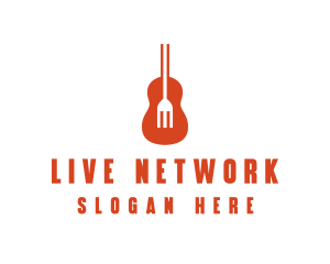 Music Guitar Food Fork logo