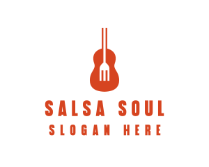 Music Guitar Food Fork logo