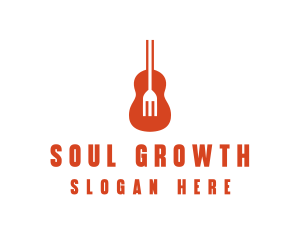 Music Guitar Food Fork logo