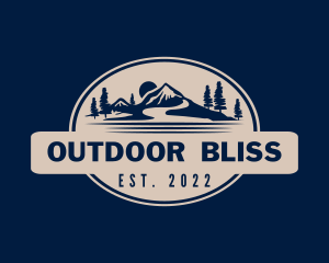 Alpine Outdoor Hiking logo design