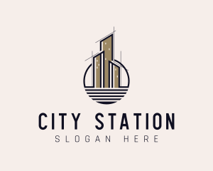 City Skyscraper Architecture logo design