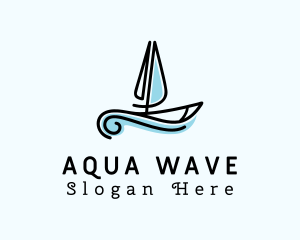 Sea Boat Sailing logo design