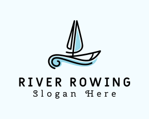 Sea Boat Sailing logo design