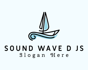 Sea Boat Sailing logo design