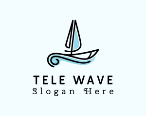 Sea Boat Sailing logo design