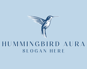 Flying Avian Hummingbird logo