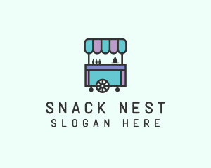 Food Trolley Cart logo design