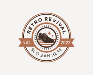 Retro Men Shoes logo design