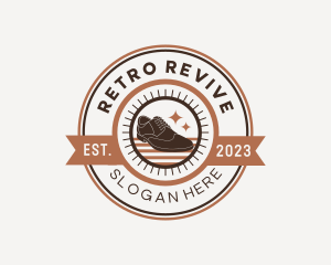 Retro Men Shoes logo design