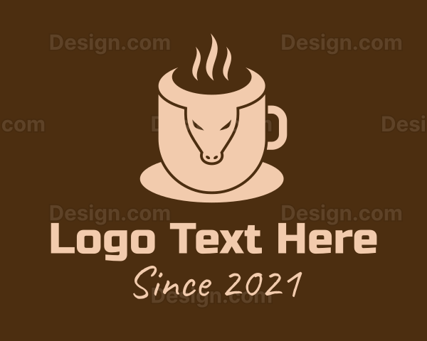 Bull Coffee Cup Logo