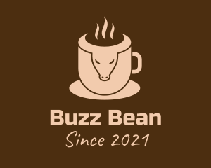 Bull Coffee Cup logo design