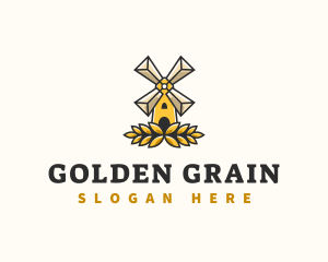 Wheat Farm Agriculture logo design