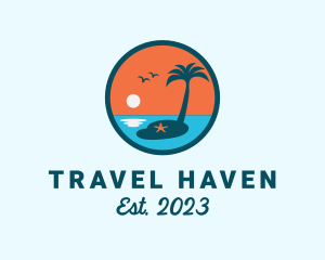 Beach Tourism Island logo