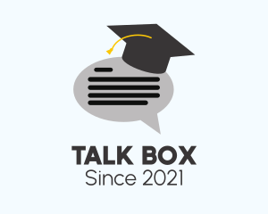 Graduation Chat Bubble logo