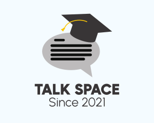 Graduation Chat Bubble logo