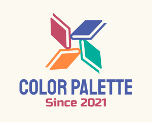 Colorful Books Library logo design