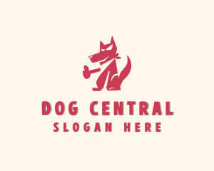 Dog Pet Scarf logo design