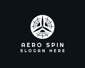 Wind Propeller Fan  logo design