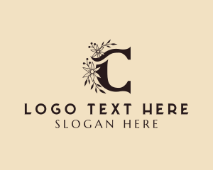 Fancy Floral Letter C logo