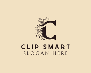 Fancy Floral Letter C logo design