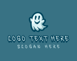 Ghost Spooky Cartoon logo