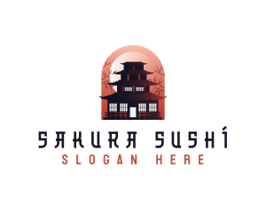 Japanese Temple Tourism logo design