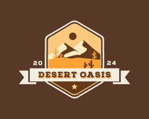 West Desert Wilderness Landscape logo design