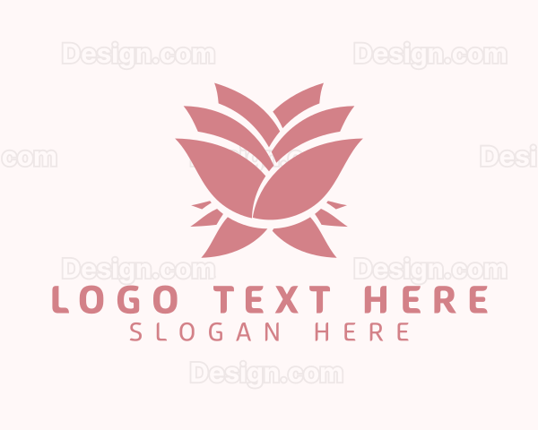 Pink Lotus Flower Logo